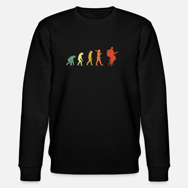 Guitarist Evolution Retro Edition - Stanley/Stella CHANGER Unisex Organic Sweatshirt - black