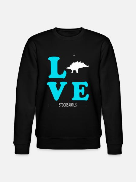 Stegosaurus - Stanley/Stella CHANGER Unisex Organic Sweatshirt - black