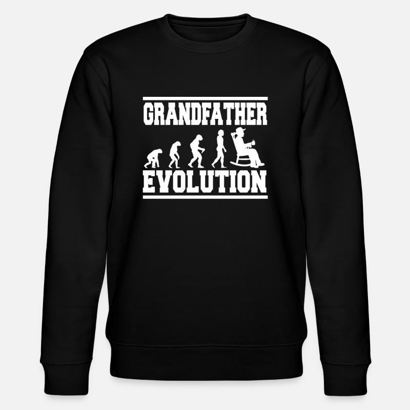 GRANDFATHER EVOLUTION Tea - Stanley/Stella CHANGER Unisex Organic Sweatshirt - black