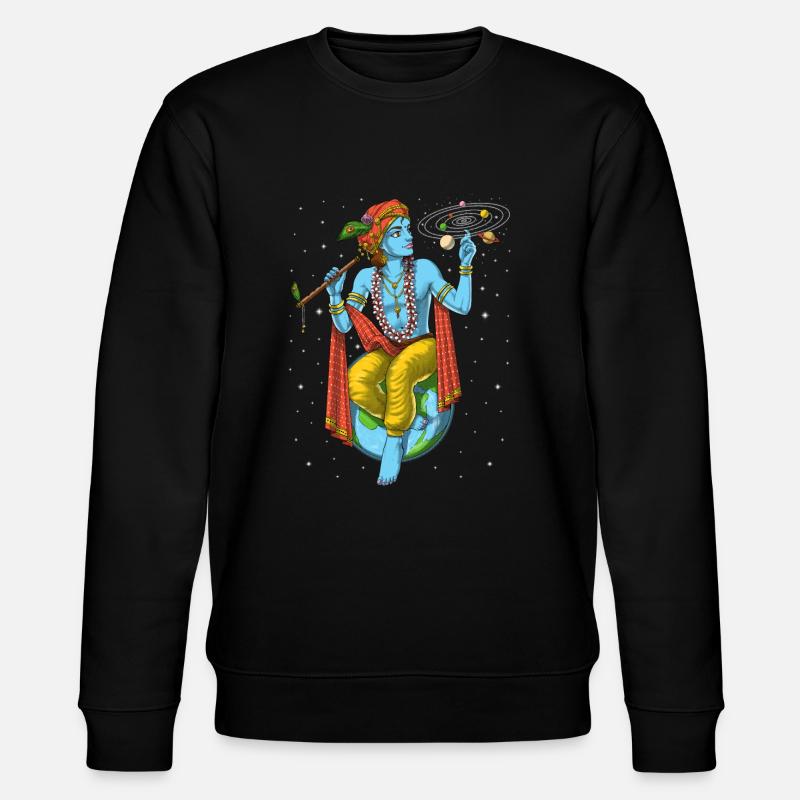 Hindu-Lord Krishna - Stanley/Stella Unisex Bio-Sweatshirt CHANGER  - Schwarz