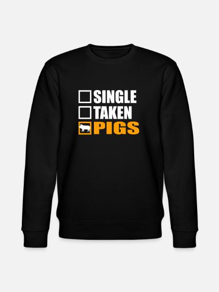 pig, porc, svinja - Stanley/Stella CHANGER Unisex Organic Sweatshirt - black