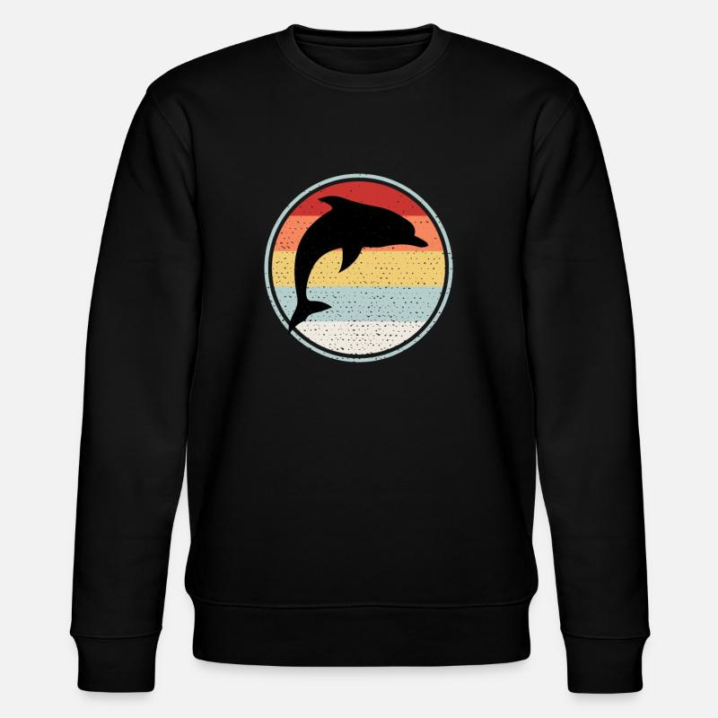 Dolfijn - Stanley/Stella Unisex Bio-Sweatshirt CHANGER  - Schwarz