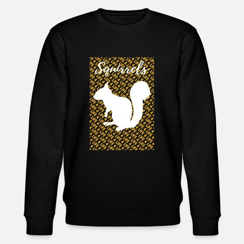 Burunduki Écureuil Tshirt - Sweat bio CHANGER Stanley/Stella Unisexe - noir