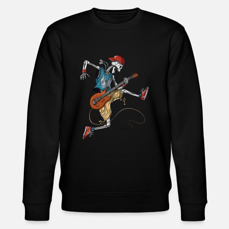 Skeleton Metal Guitariste - Sweat bio CHANGER Stanley/Stella Unisexe - noir