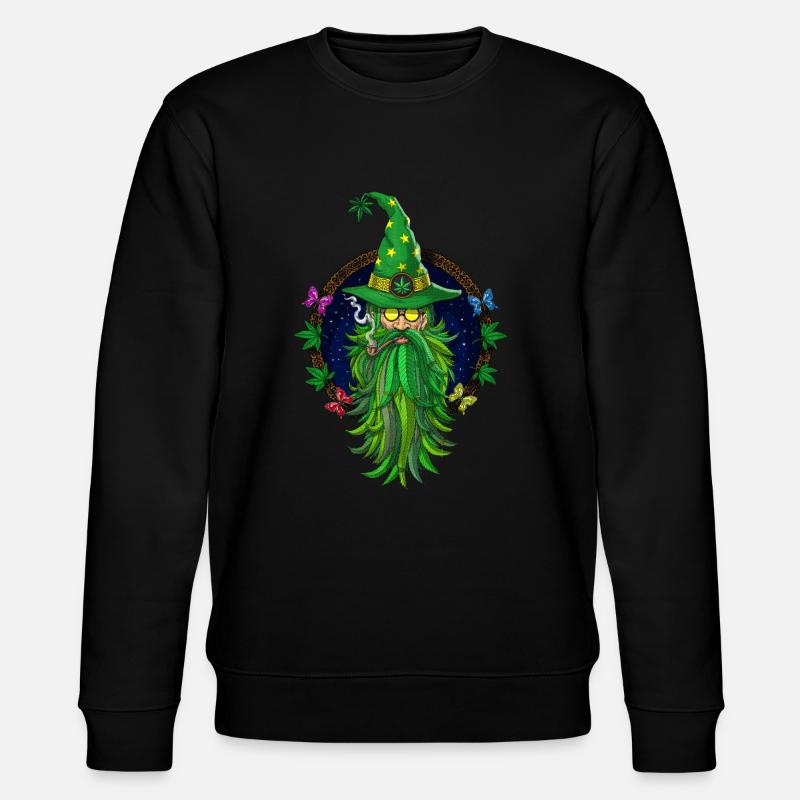 Weed Wizard Kiffer - Stanley/Stella Unisex Bio-Sweatshirt CHANGER  - Schwarz