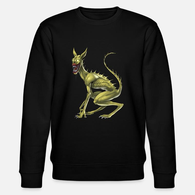 Kryptidisches Monster Chupacabra - Stanley/Stella Unisex Bio-Sweatshirt CHANGER  - Schwarz
