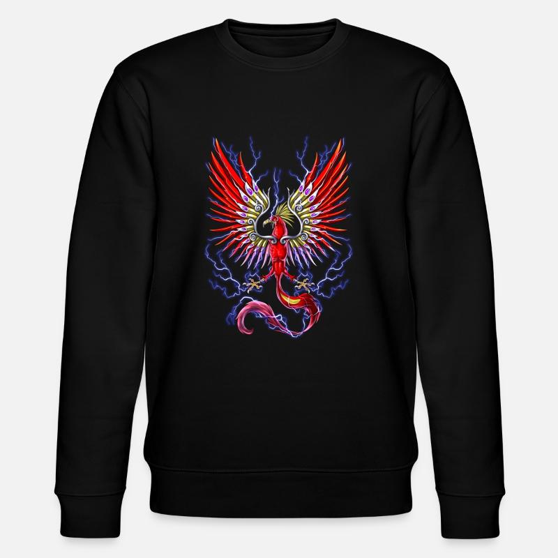 Thunderbird Mythischer Kryptidenvogel - Stanley/Stella Unisex Bio-Sweatshirt CHANGER  - Schwarz