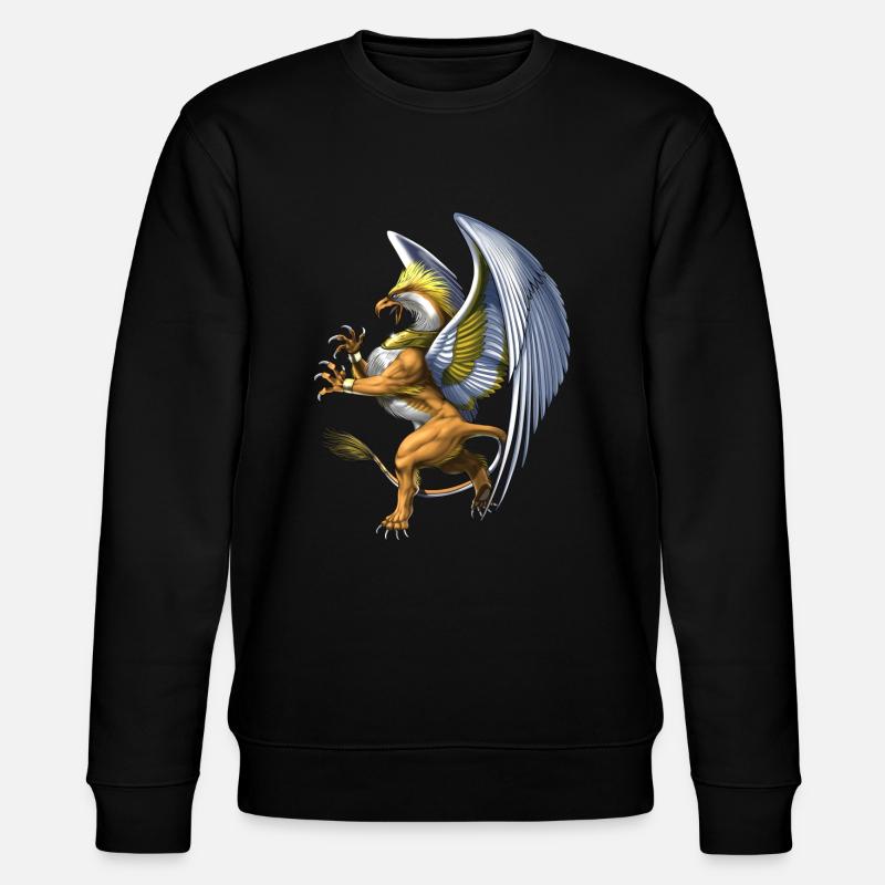 Greek Mythology Creature Griffin - Stanley/Stella CHANGER Unisex Organic Sweatshirt - black