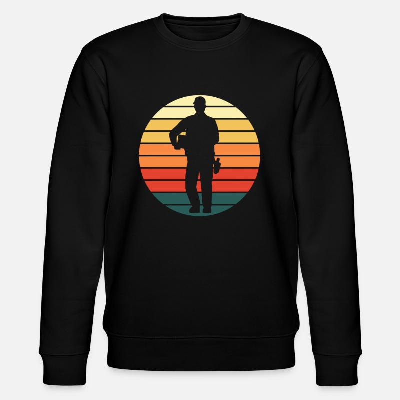 Postman Courier Postman Retro Gift - Stanley/Stella CHANGER Unisex Organic Sweatshirt - black