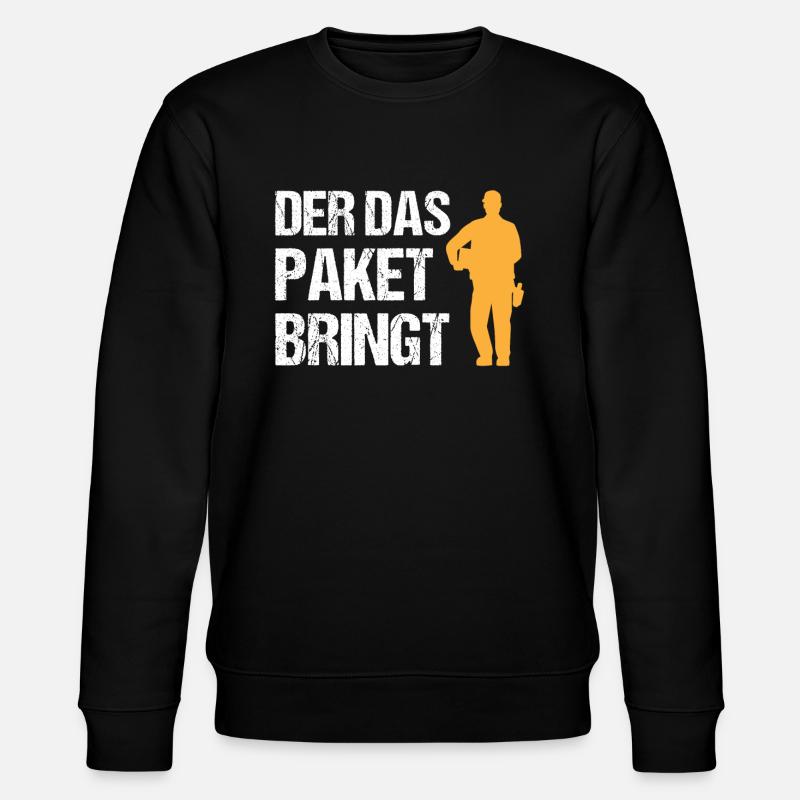 Postbote Zusteller Spruch Briefträger Geschenk - Stanley/Stella Unisex Bio-Sweatshirt CHANGER  - Schwarz