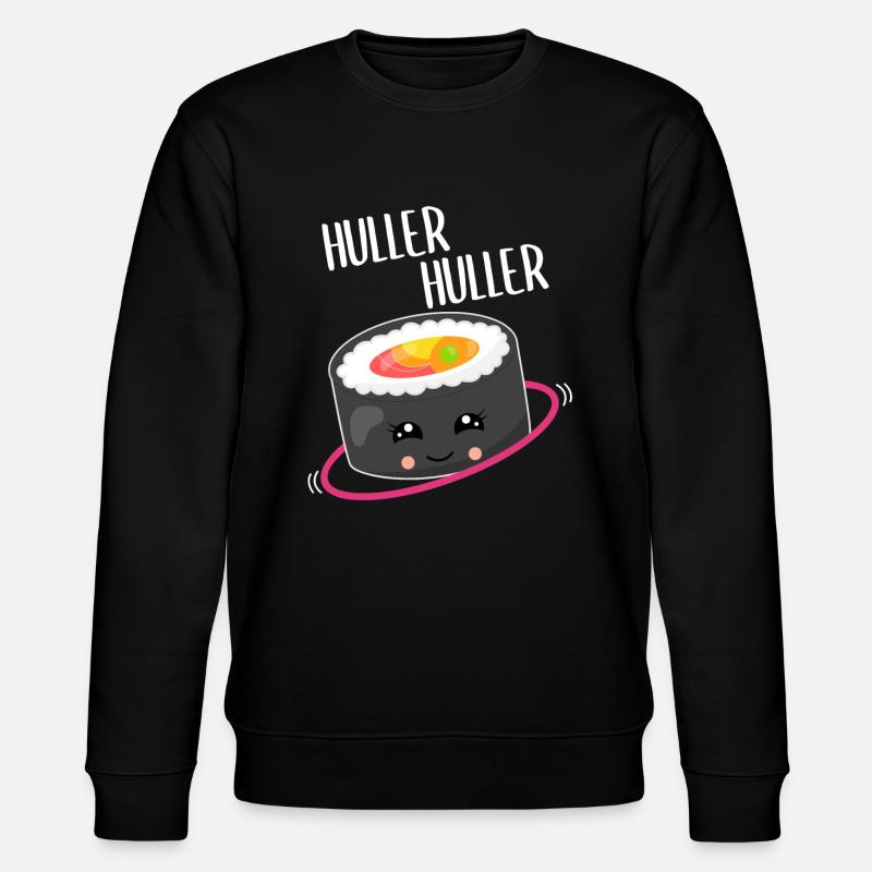 Kawaii Sushi Hulahooping Gift - Stanley/Stella CHANGER Unisex Organic Sweatshirt - black