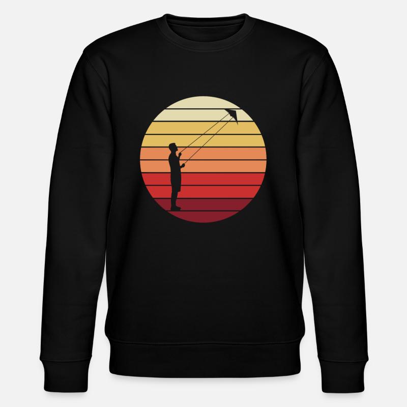 Deltaplane Kite Flying Retro Cadeau - Sweat bio CHANGER Stanley/Stella Unisexe - noir