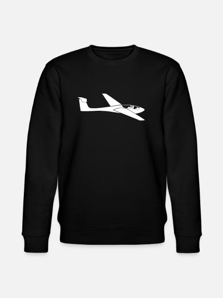 Glider Glider Pilot Airplane Gift - Stanley/Stella CHANGER Unisex Organic Sweatshirt - black
