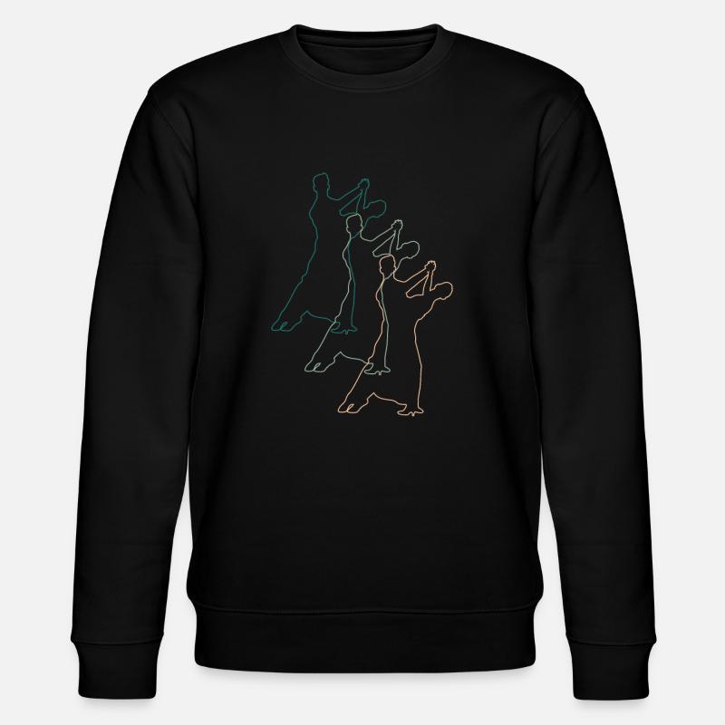 Dancing couples: elegance and synchronicity - Stanley/Stella CHANGER Unisex Organic Sweatshirt - black
