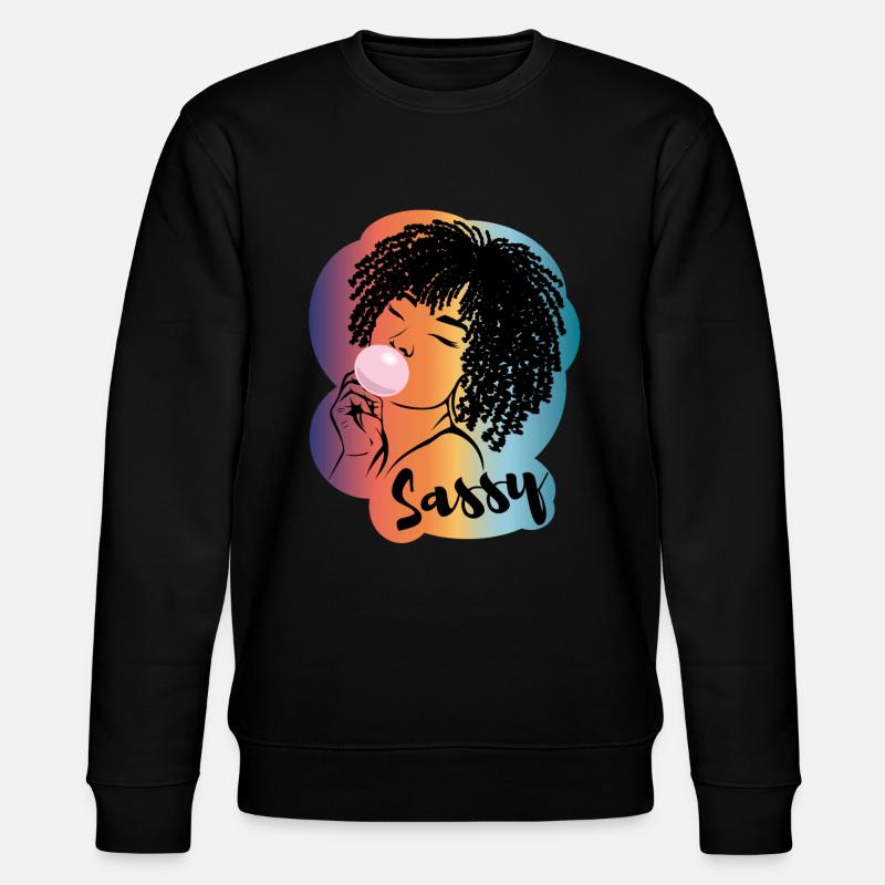 Sassy Chic avec Charme Afro - Sweat bio CHANGER Stanley/Stella Unisexe - noir