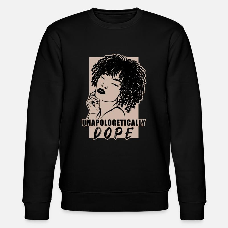 Strong Statement Bluntly Cool - Stanley/Stella CHANGER Unisex Organic Sweatshirt - black