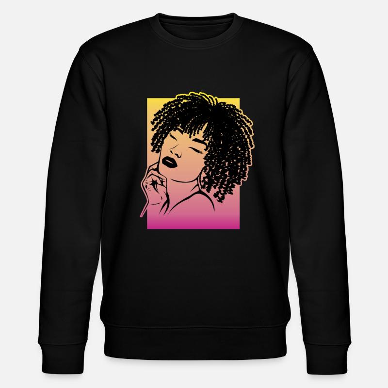 Strong Statement Bluntly Cool - Stanley/Stella CHANGER Unisex Organic Sweatshirt - black