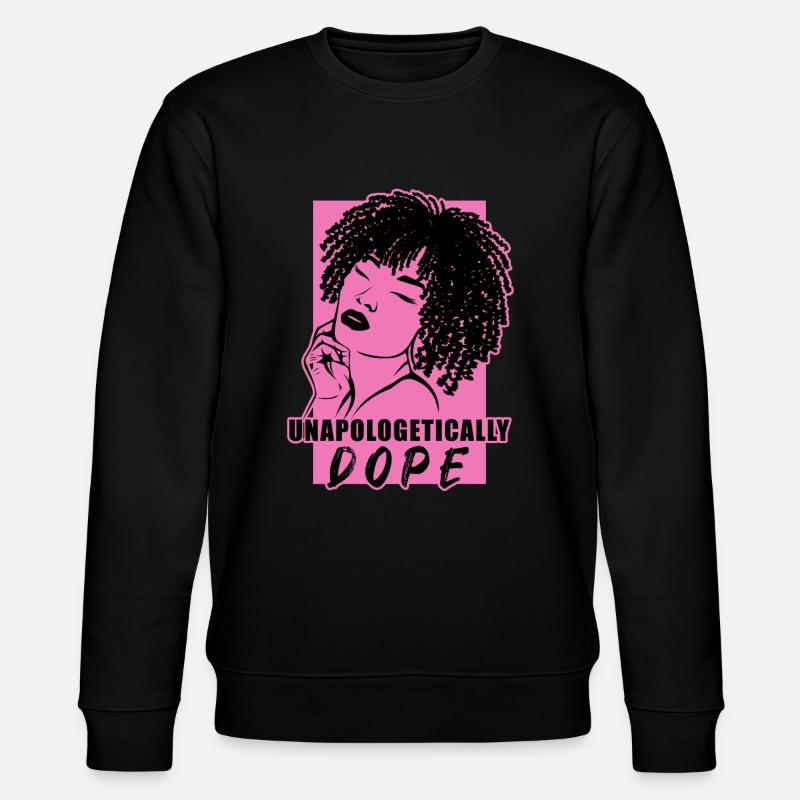 Strong Statement Bluntly Cool - Stanley/Stella CHANGER Unisex Organic Sweatshirt - black