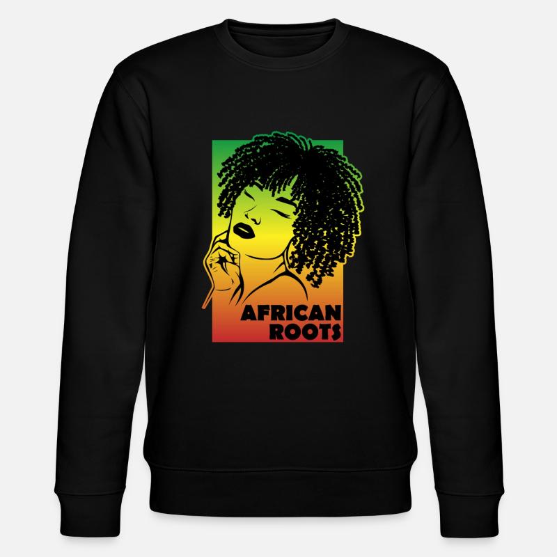 Kulturelles Erbe African Roots - Stanley/Stella Unisex Bio-Sweatshirt CHANGER  - Schwarz