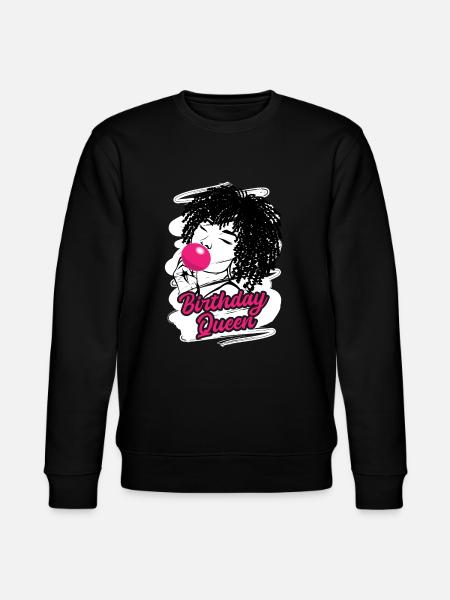 Naughty Birthday Diva Celebrating - Stanley/Stella CHANGER Unisex Organic Sweatshirt - black