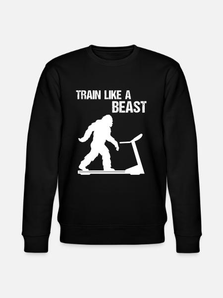 Beast Bigfoot Training Motivation - Stanley/Stella CHANGER Unisex Organic Sweatshirt - black