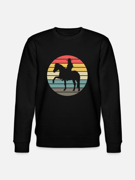 Romantic Rider Sunset Look - Stanley/Stella CHANGER Unisex Organic Sweatshirt - black