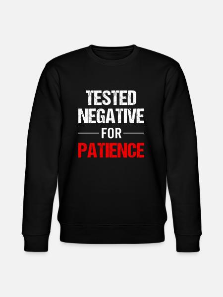 Patience - A Virtue of Strength - Stanley/Stella CHANGER Unisex Organic Sweatshirt - black