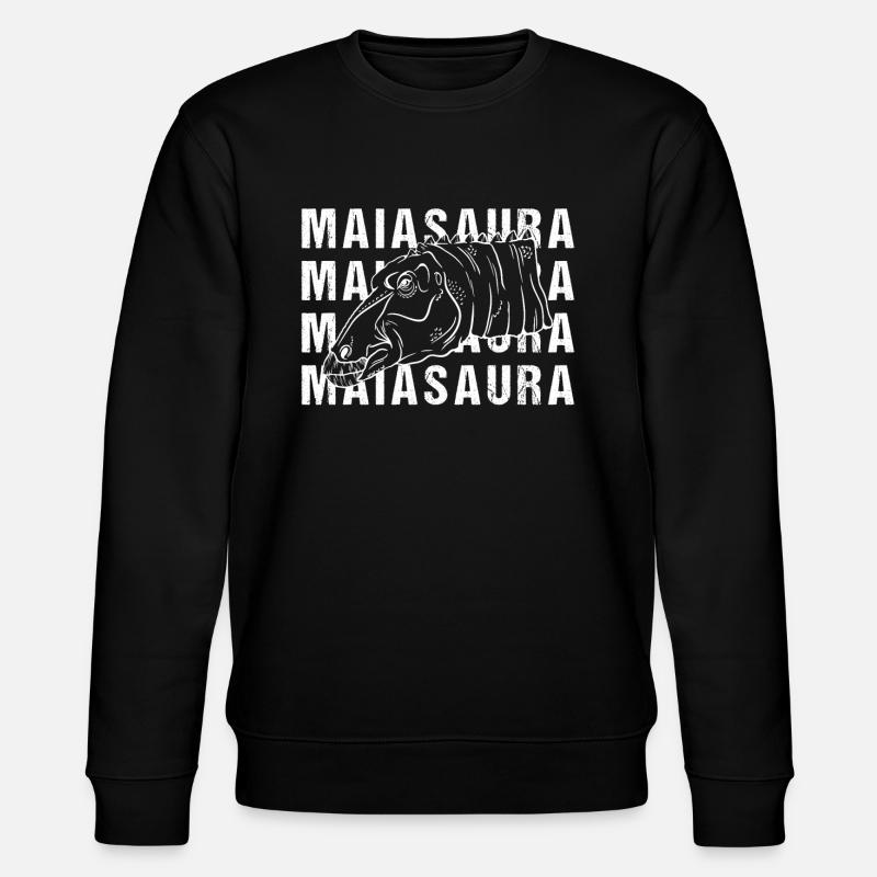 Maiasaura Wortkunst Design Retro Stil - Stanley/Stella Unisex Bio-Sweatshirt CHANGER  - Schwarz