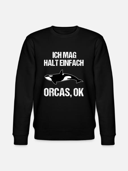 Einfach Orca-Liebhaber Statement - Stanley/Stella Unisex Bio-Sweatshirt CHANGER - Schwarz