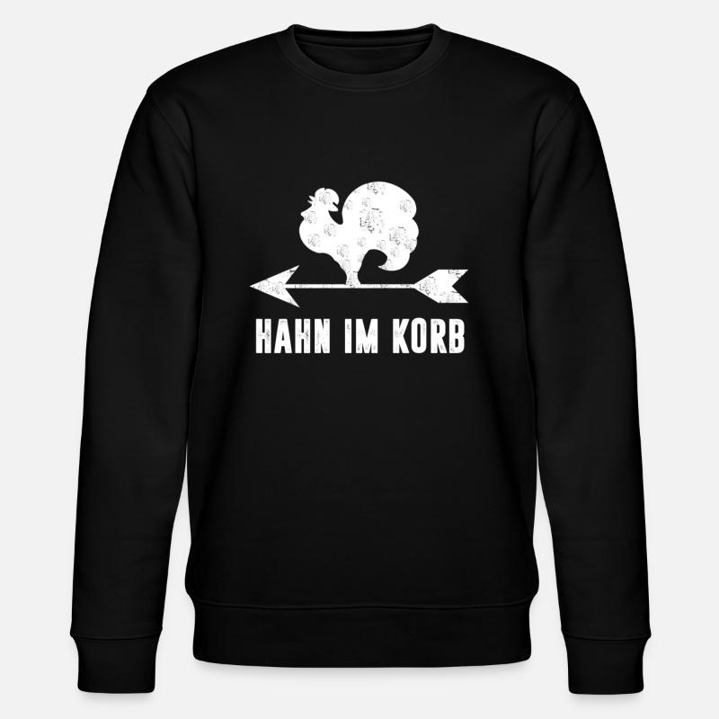 Hahn im Korb - Stanley/Stella Unisex Bio-Sweatshirt CHANGER - Schwarz