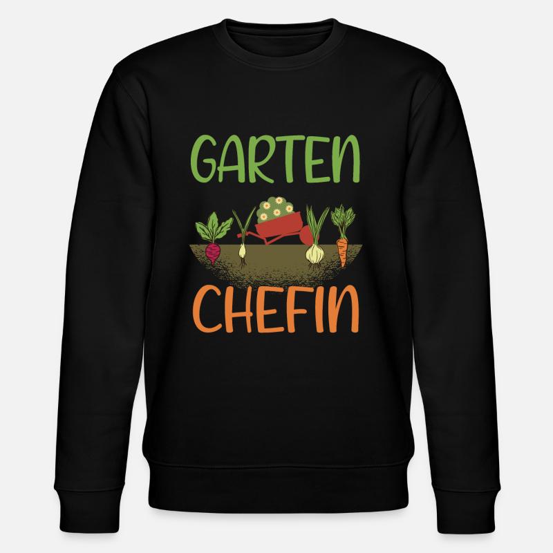 Garten Chefin - Stanley/Stella Unisex Bio-Sweatshirt CHANGER  - Schwarz