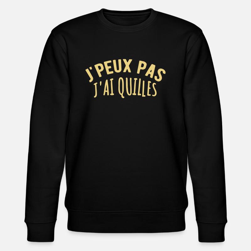 Quilles de huit - Sweat bio CHANGER Stanley/Stella Unisexe - noir