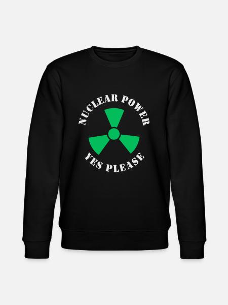 Atomkraft, Ja bitte, Kernenergie - Stanley/Stella Unisex Bio-Sweatshirt CHANGER  - Schwarz