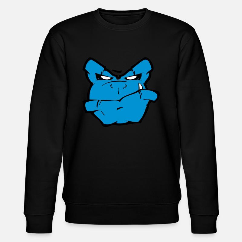 Gorilla Monster - Stanley/Stella Unisex Bio-Sweatshirt CHANGER  - Schwarz