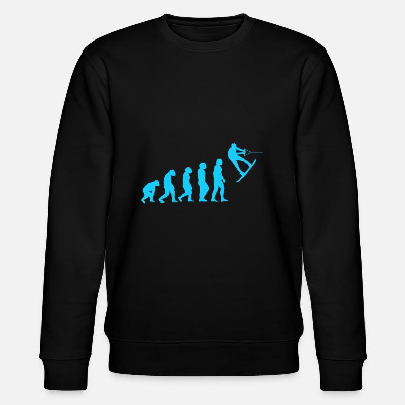 Evolution wakeboard - Stanley/Stella CHANGER Unisex Organic Sweatshirt - black