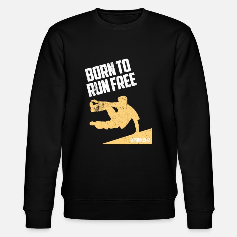 Parkour freerunner gift - Stanley/Stella CHANGER Unisex Organic Sweatshirt - black