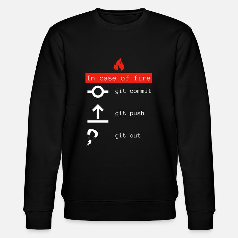 Programmierer Coder Geschenkidee - Stanley/Stella Unisex Bio-Sweatshirt CHANGER  - Schwarz