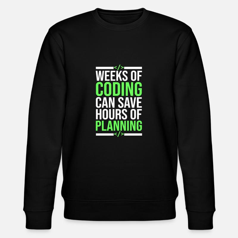 Programmer funny sayings - Stanley/Stella CHANGER Unisex Organic Sweatshirt - black