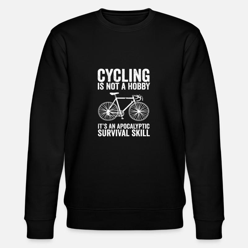 Lustige Radfahrer-Geschenkidee - Stanley/Stella Unisex Bio-Sweatshirt CHANGER  - Schwarz