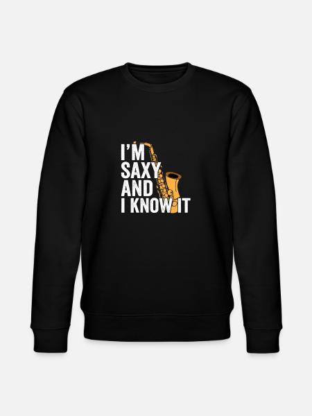 Saxophonist Geschenkidee - Stanley/Stella Unisex Bio-Sweatshirt CHANGER - Schwarz