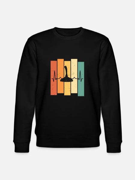 Curler Funny Gift - Stanley/Stella CHANGER Unisex Organic Sweatshirt - black