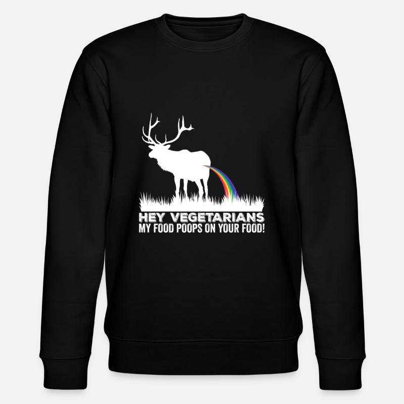 Hunter Funny gift idea - Stanley/Stella CHANGER Unisex Organic Sweatshirt - black