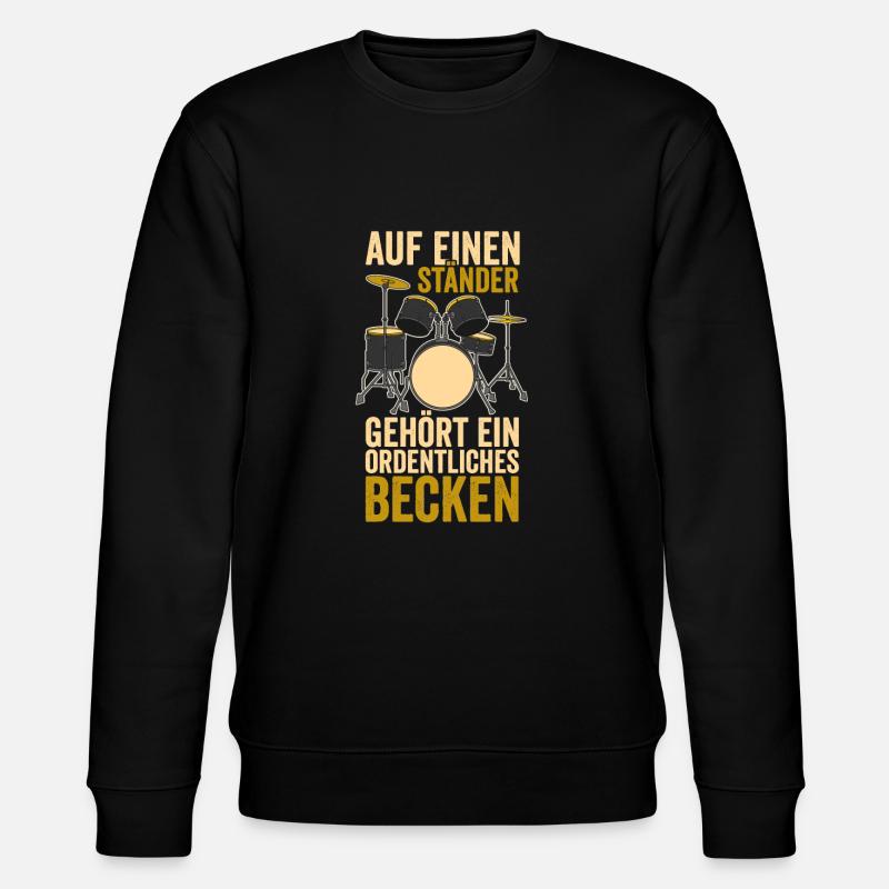 Schlagzeuger Lustige Geschenkidee - Stanley/Stella Unisex Bio-Sweatshirt CHANGER  - Schwarz