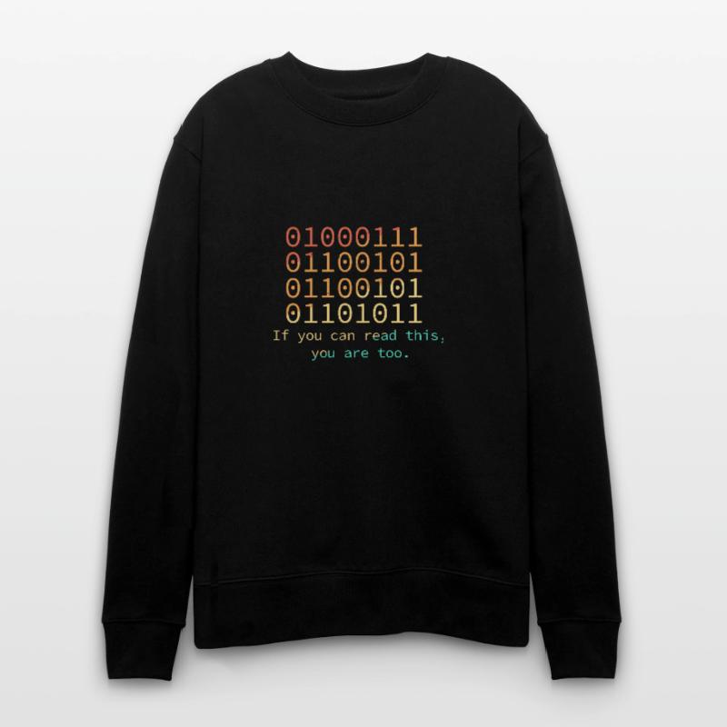 Programmer if you can read this binary code Stanley/Stella CHANGER Unisex Organic Sweatshirt