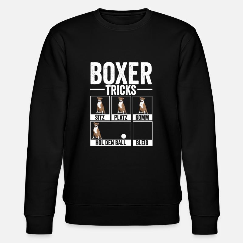 Deutscher Boxer Hundehalter Geschenk - Stanley/Stella Unisex Bio-Sweatshirt CHANGER  - Schwarz