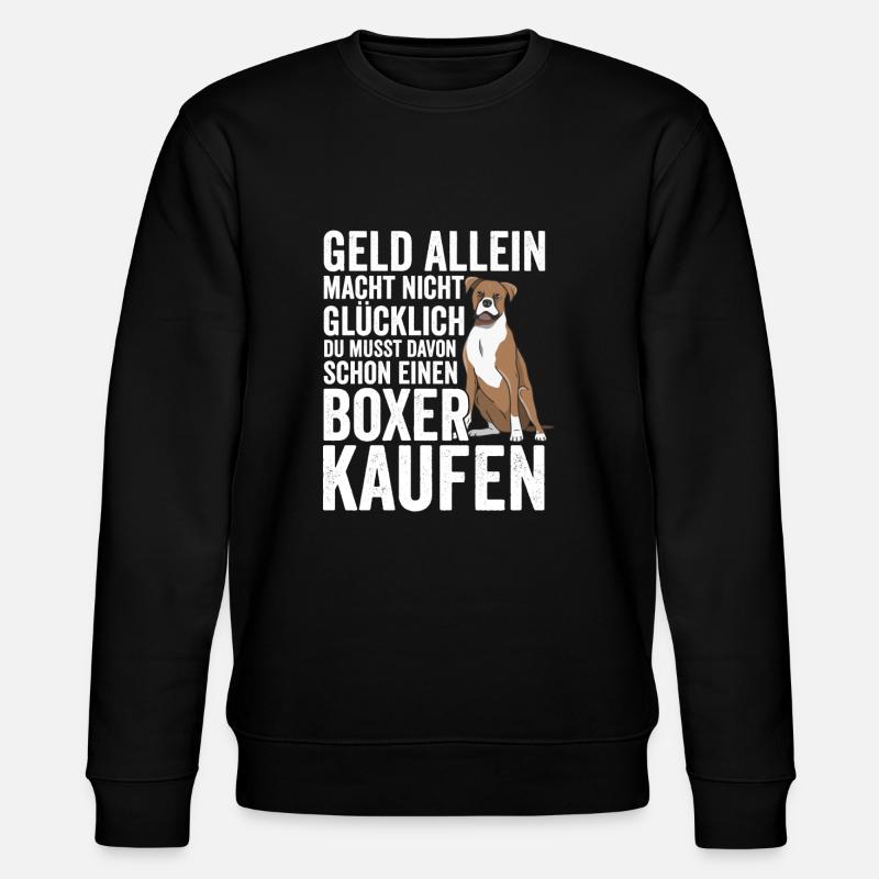 Deutscher Boxer Hundehalter Geschenk - Stanley/Stella Unisex Bio-Sweatshirt CHANGER  - Schwarz