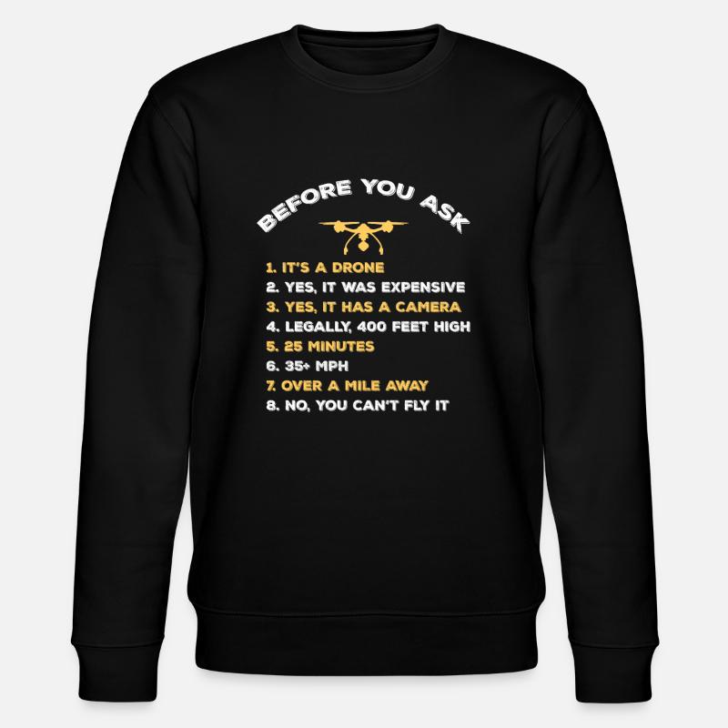 FPV Drone Pilot - Stanley/Stella CHANGER Unisex Organic Sweatshirt - black
