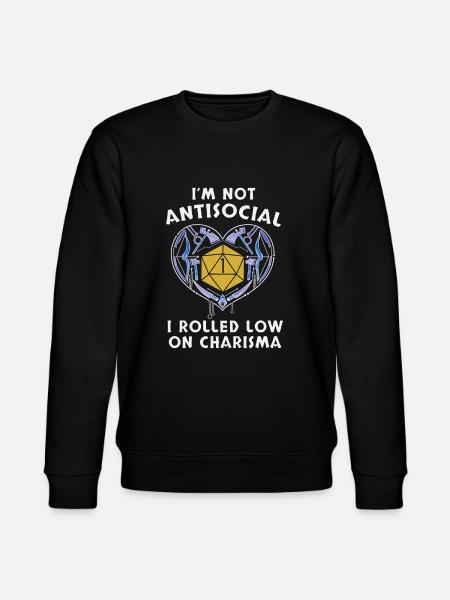 RPG player gift idea - Stanley/Stella CHANGER Unisex Organic Sweatshirt - black