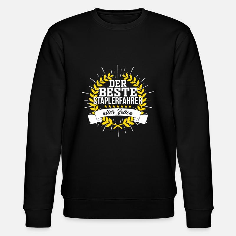 Gabelstapler Fahrer - Stanley/Stella Unisex Bio-Sweatshirt CHANGER  - Schwarz