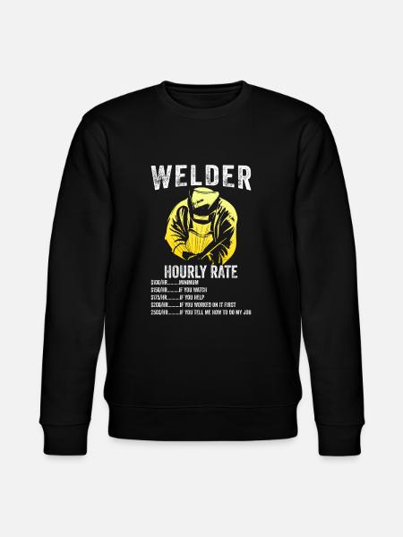 Funny gift for welders - Stanley/Stella CHANGER Unisex Organic Sweatshirt - black